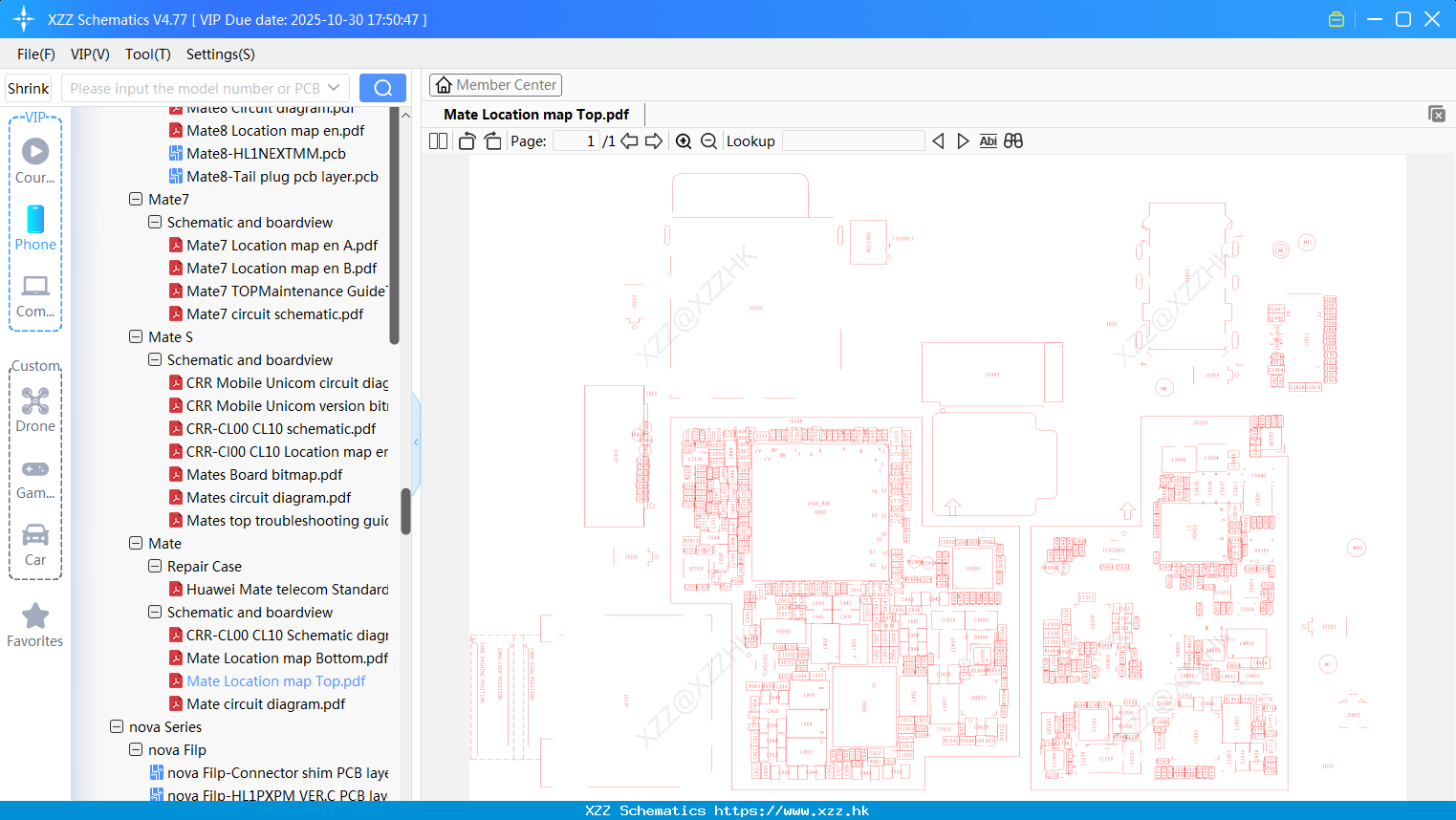 Huawei Mate Location Map Top